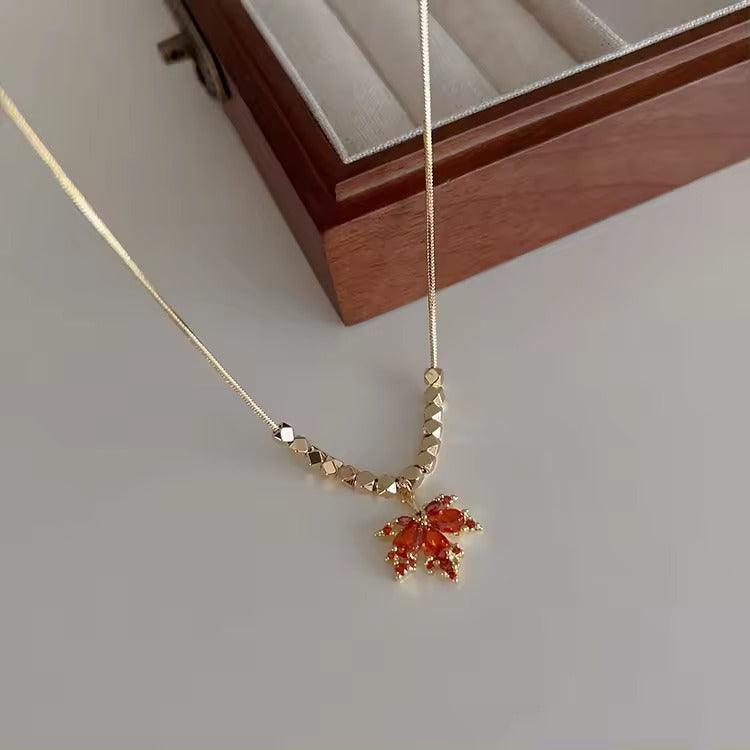Scarlet Swirl Necklace