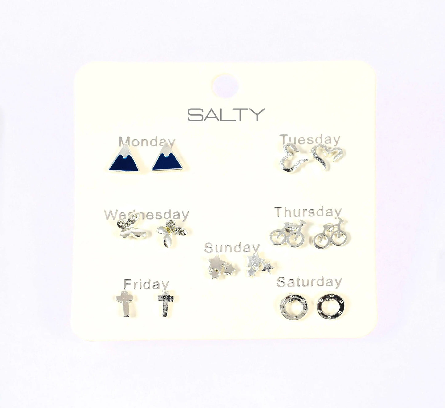 "Hills" Weekly 7 Stud Earrings Set