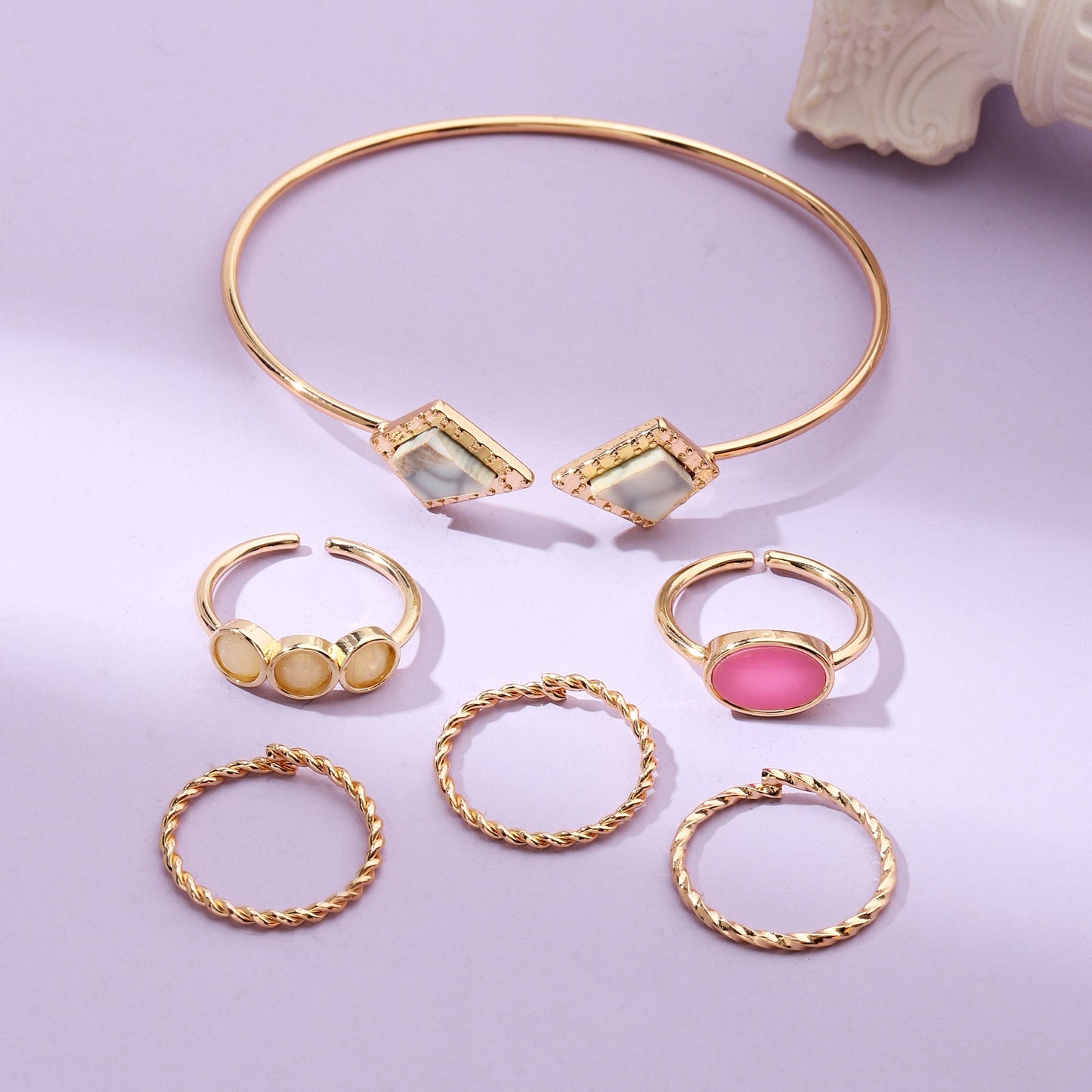 Set of Eternal Bracelet And Rings | Salty