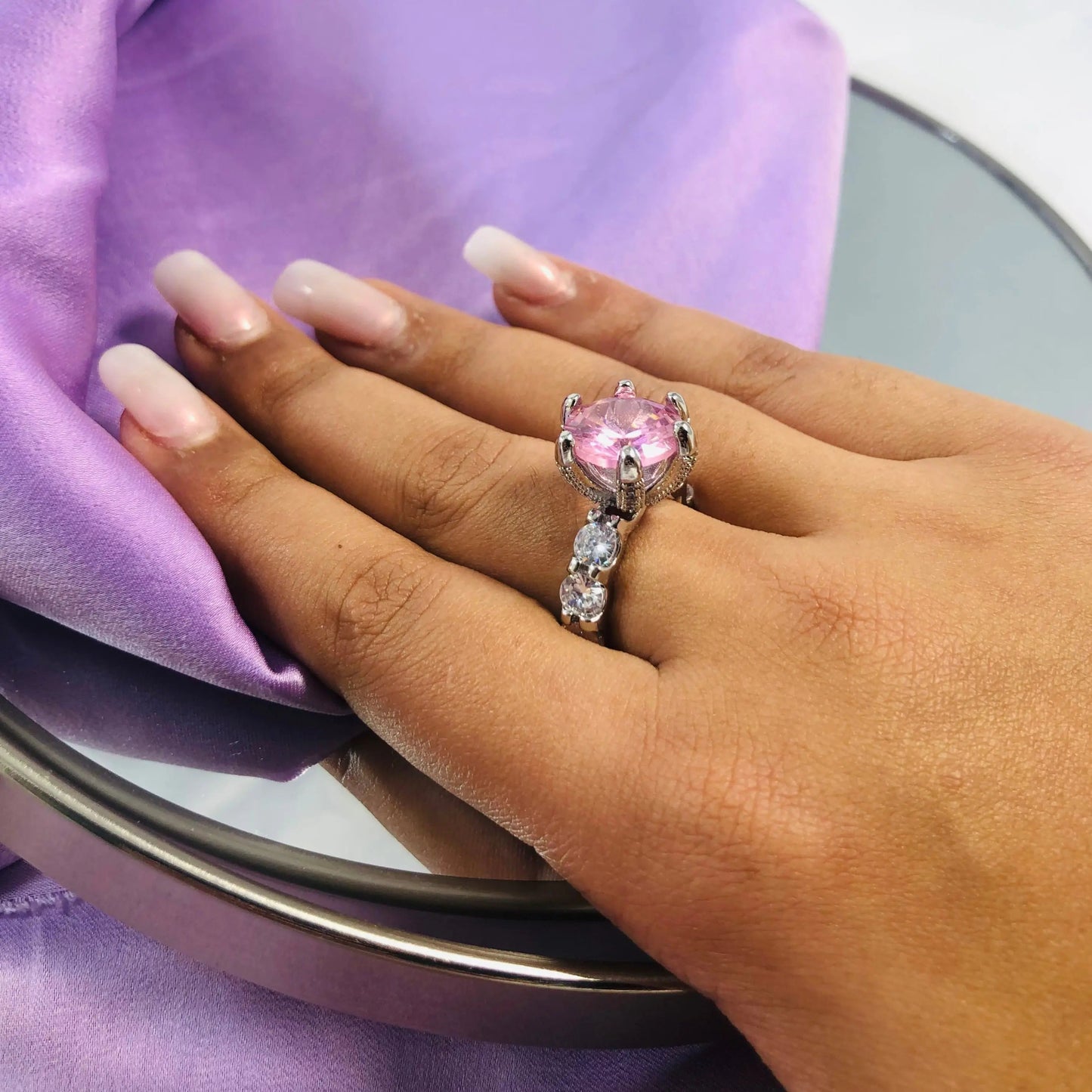 Pink Cocktail Ring