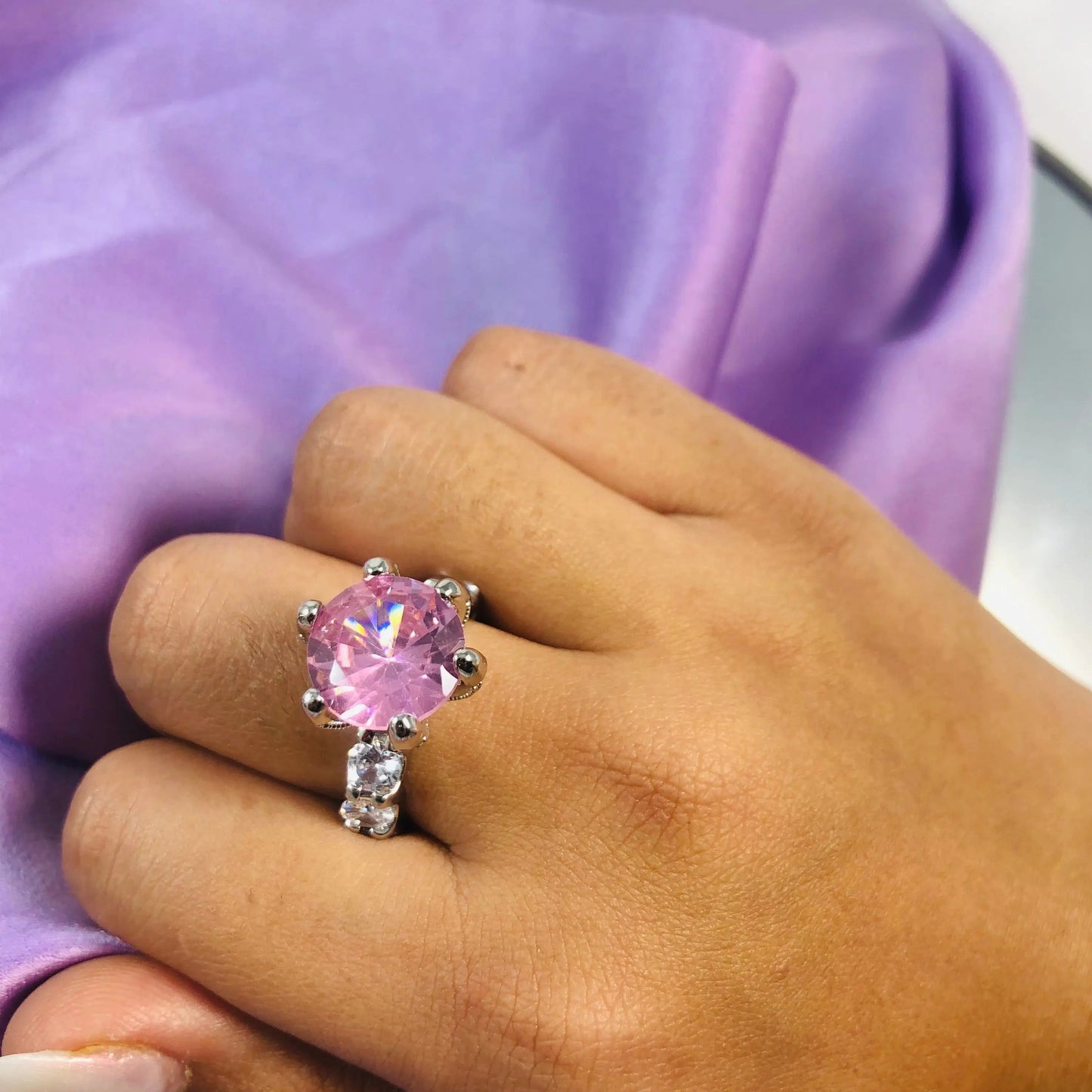 Pink Cocktail Ring
