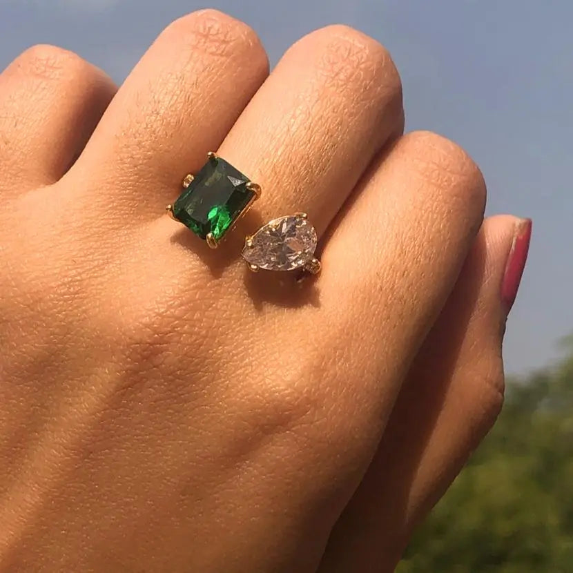Diamond Cut Mismatch Ring | Salty