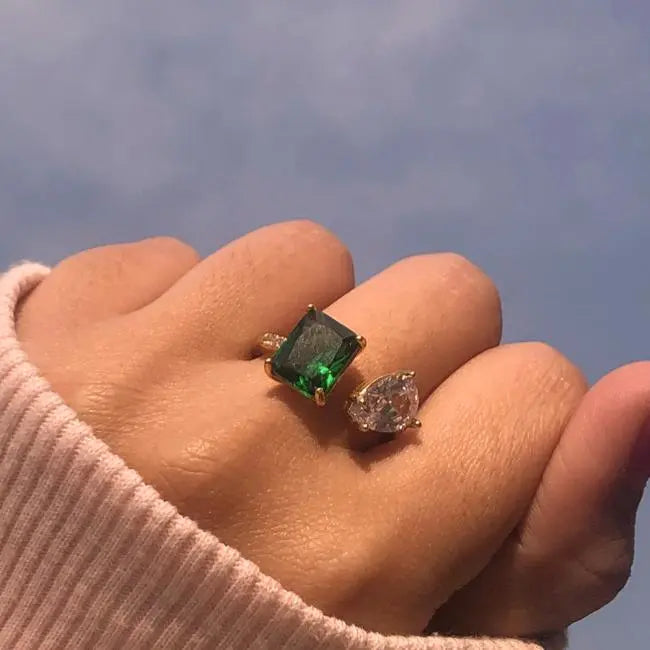 Diamond Cut Mismatch Ring | Salty