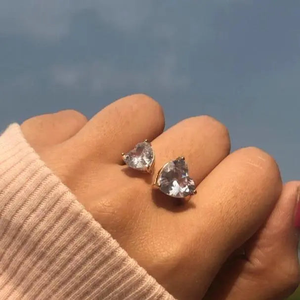 Double Heart Kylie Love Ring - Gold | Salty