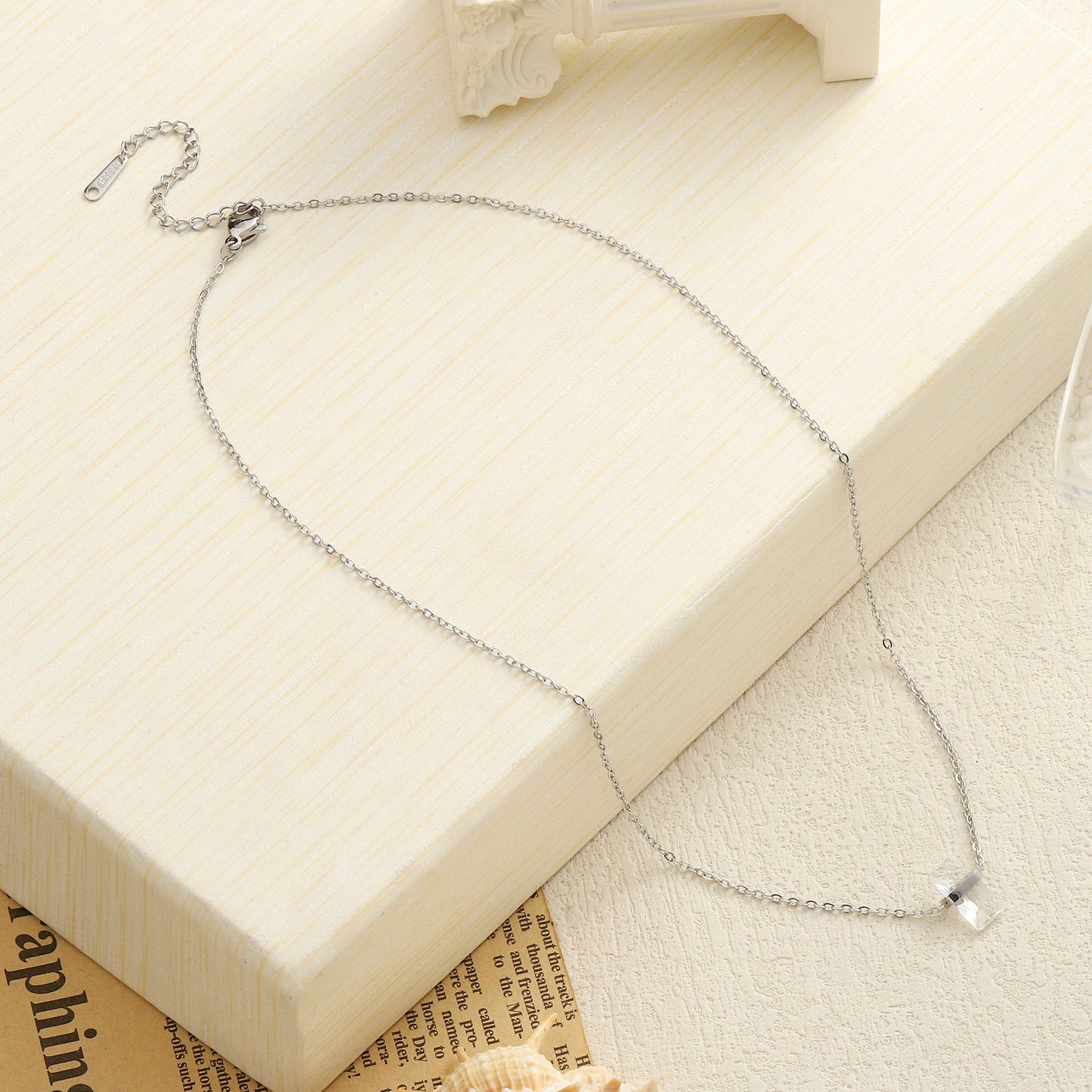 Ivory Ice Necklace - Silver