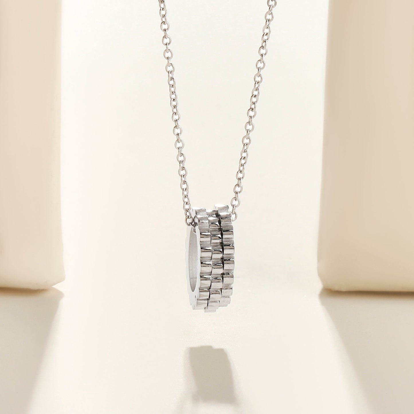 Romance Ring Silver Necklace
