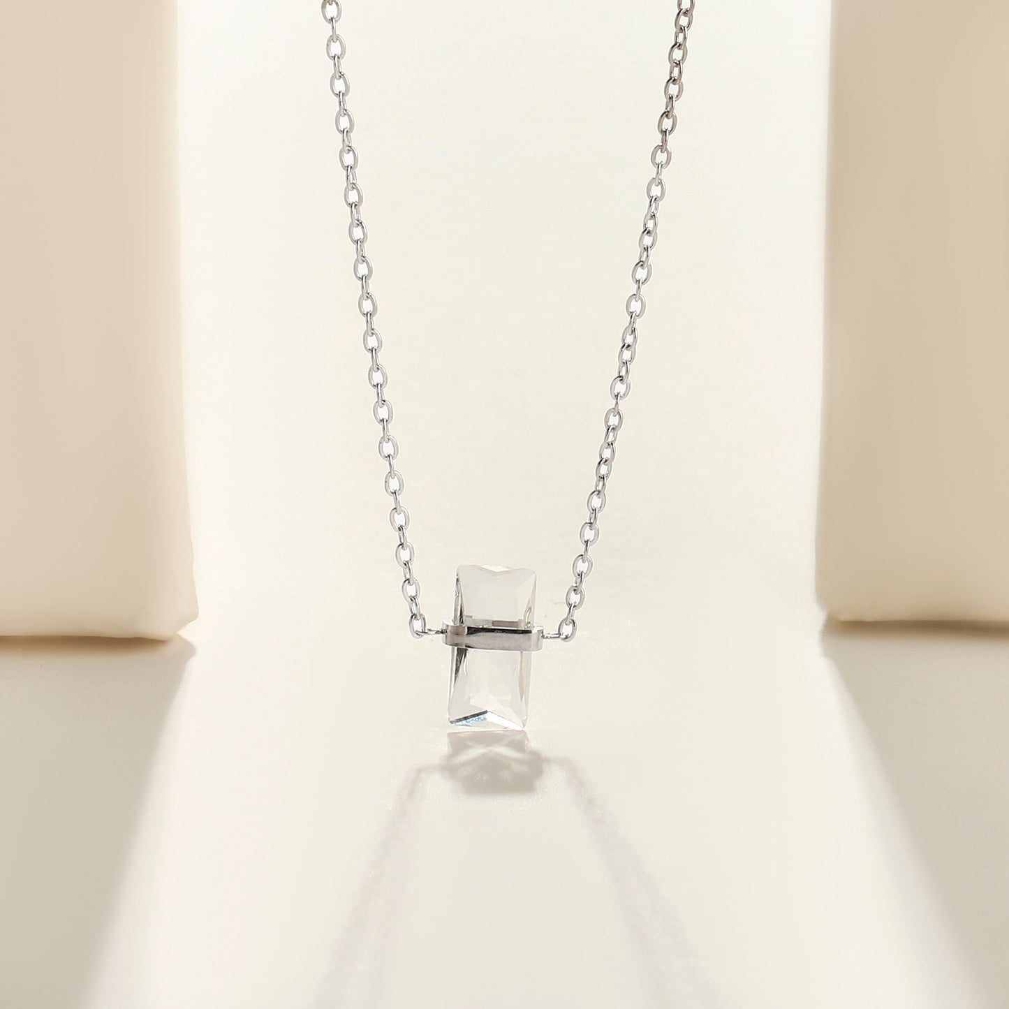 Ivory Ice Necklace - Silver