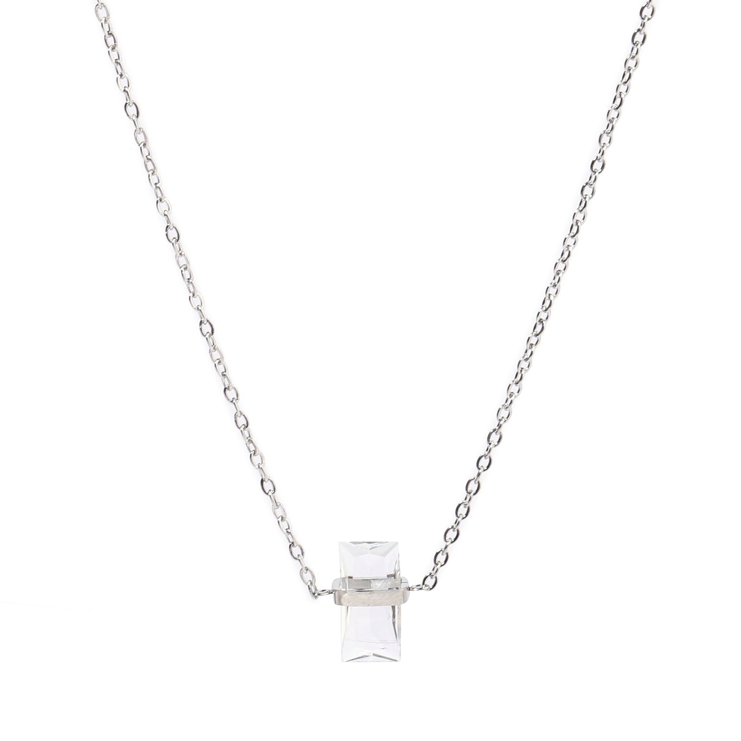 Ivory Ice Necklace - Silver