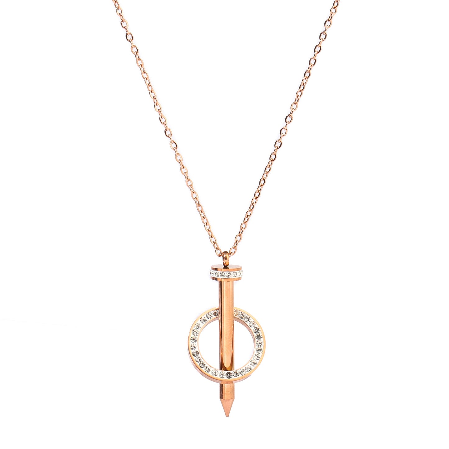 Seoul Cityscape Necklace - Rose Gold