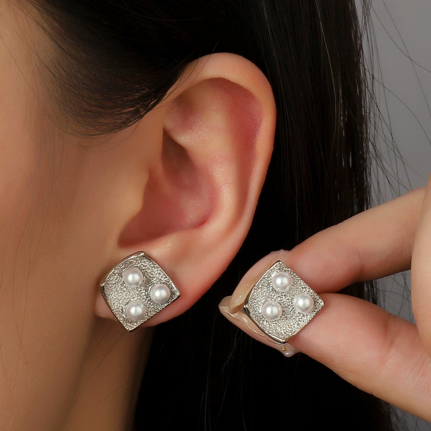 Mystic Moonbeam Earrings - Silver