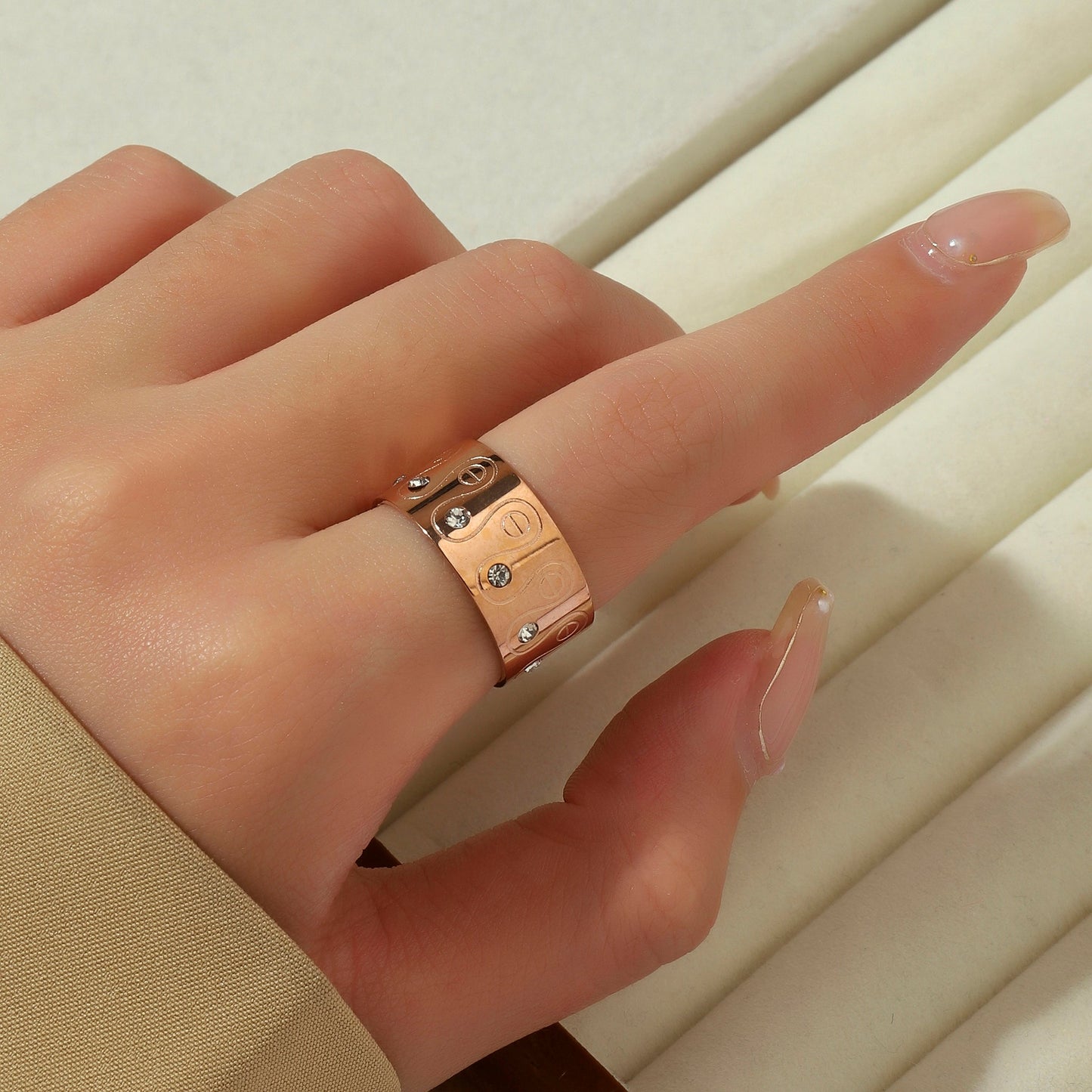 Shamanic Circlet Rose Gold Ring