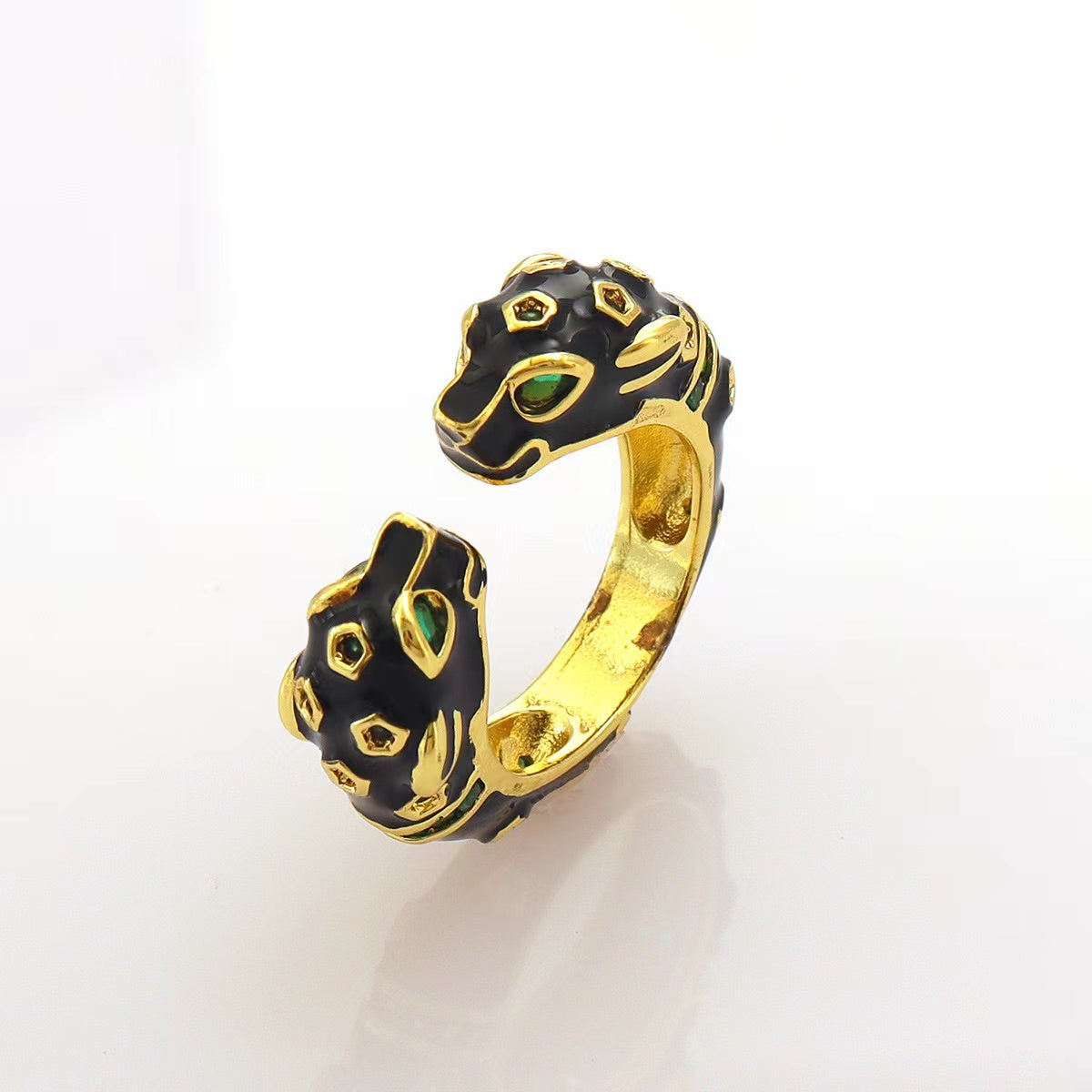 Ivory King Bangle and Ring Combo - Black