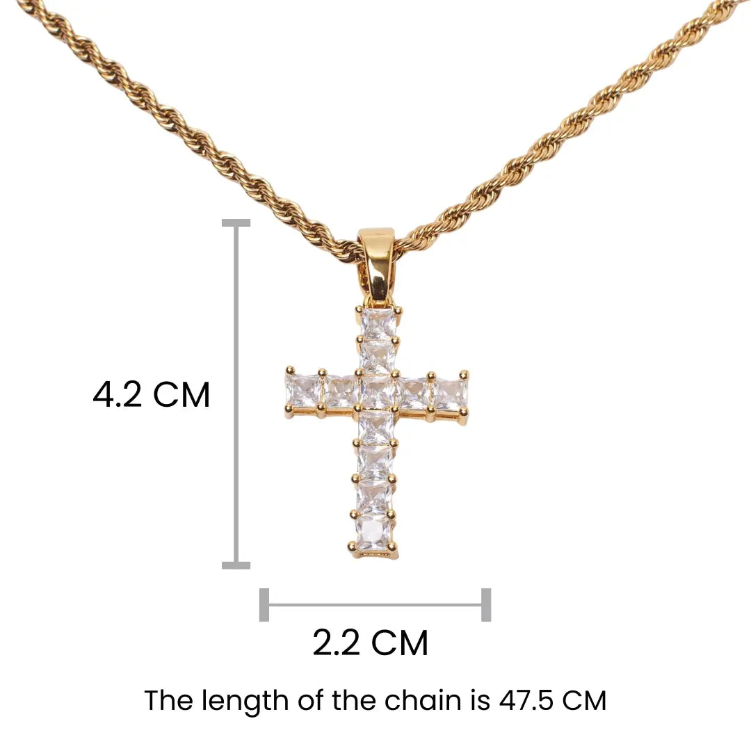 James The Great Cross Chain - Golden | Salty