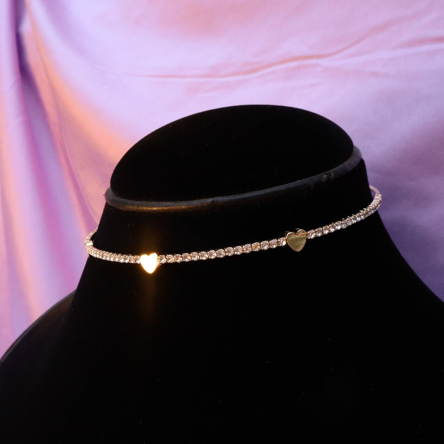 Kate'S Gold Hearts Choker