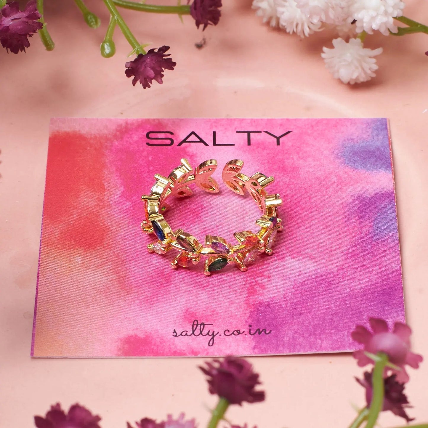 Leafy Luster Ring | Salty