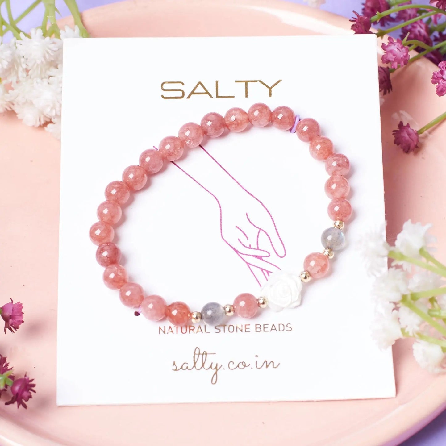 Lily Crystal Beaded Band | Salty
