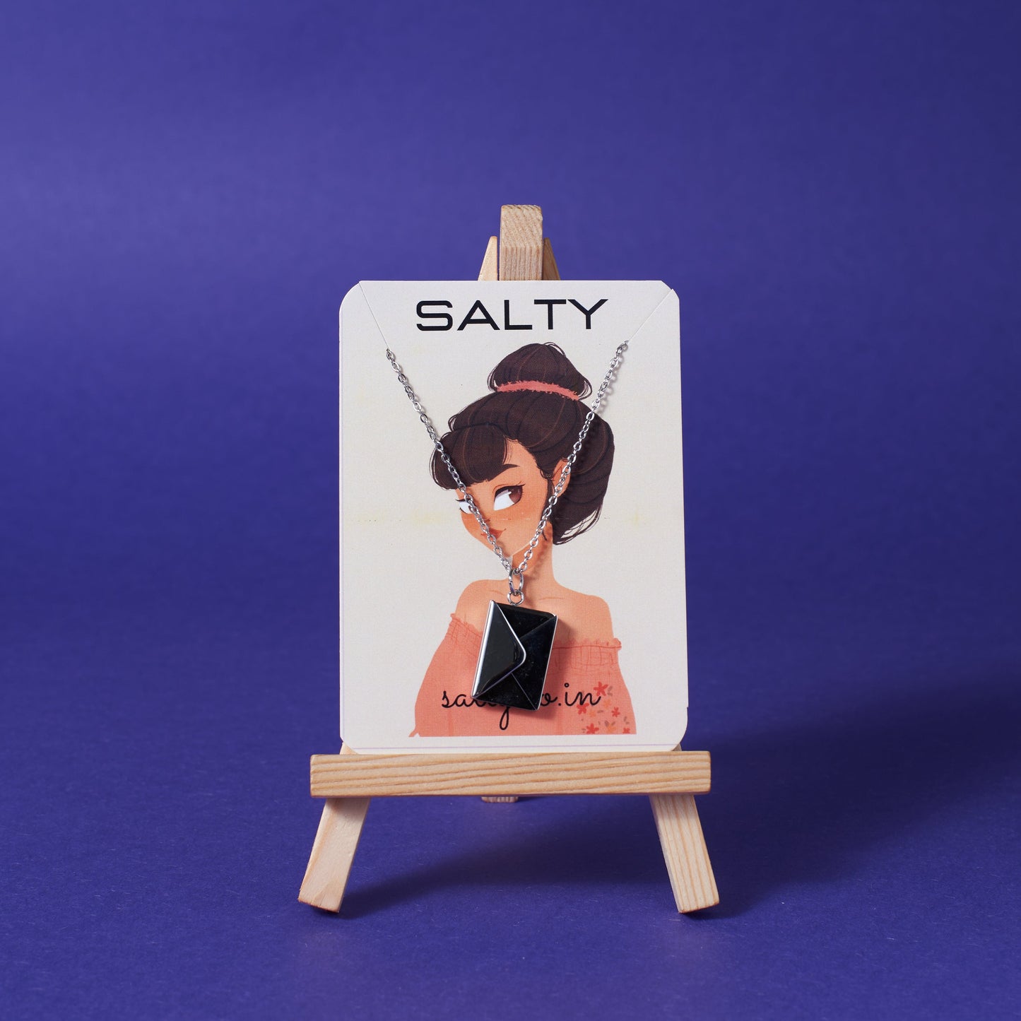 Love Letter Necklace - Silver Salty