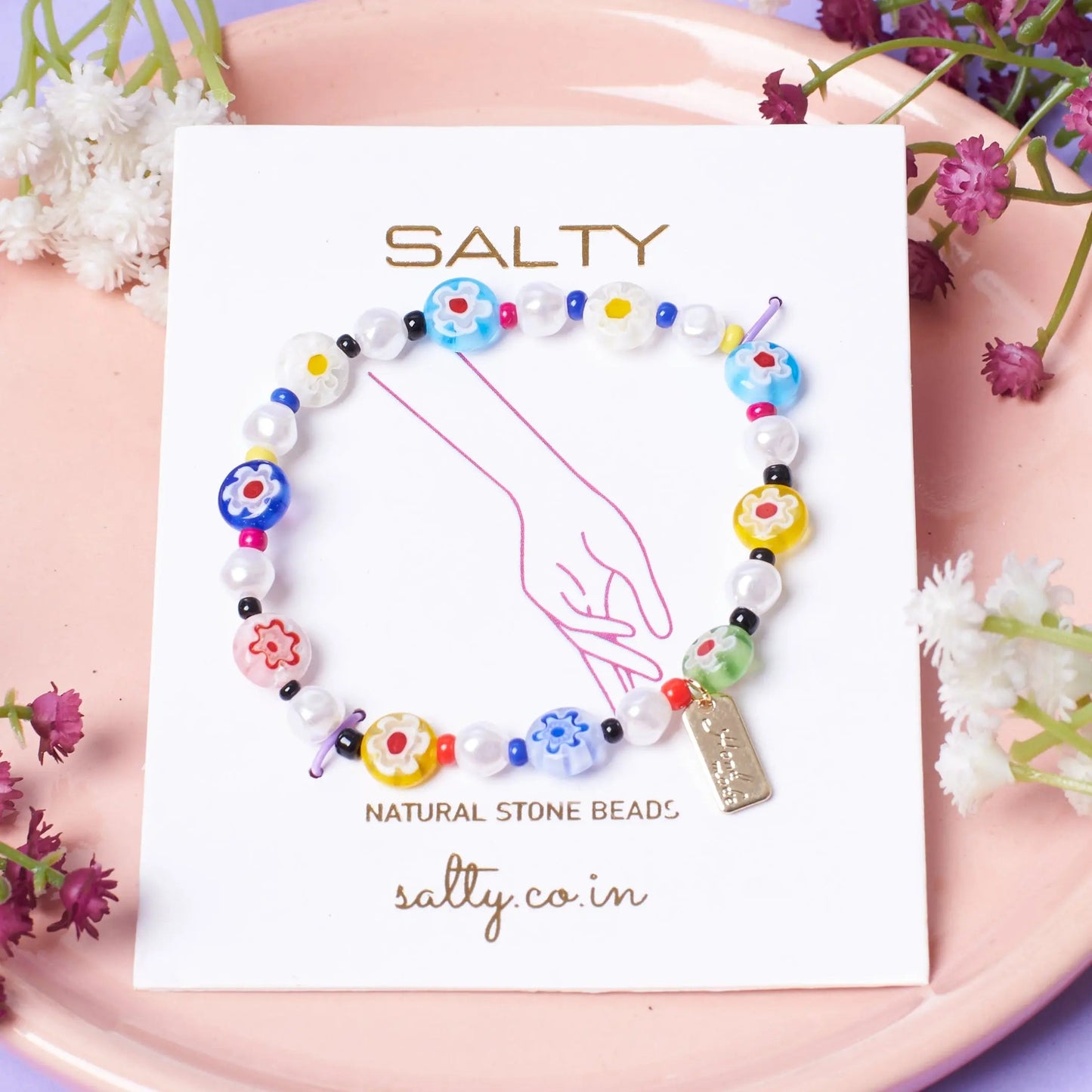 Lush Natural Beaded Band | Salty