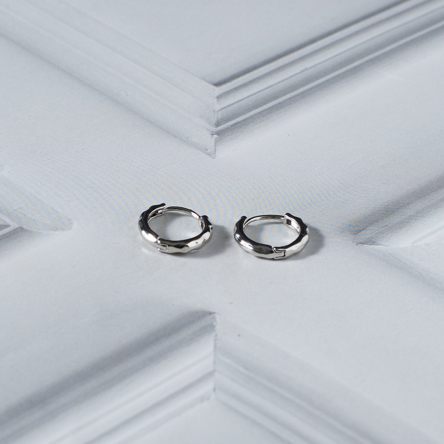 Silver Edge Hoop | Salty