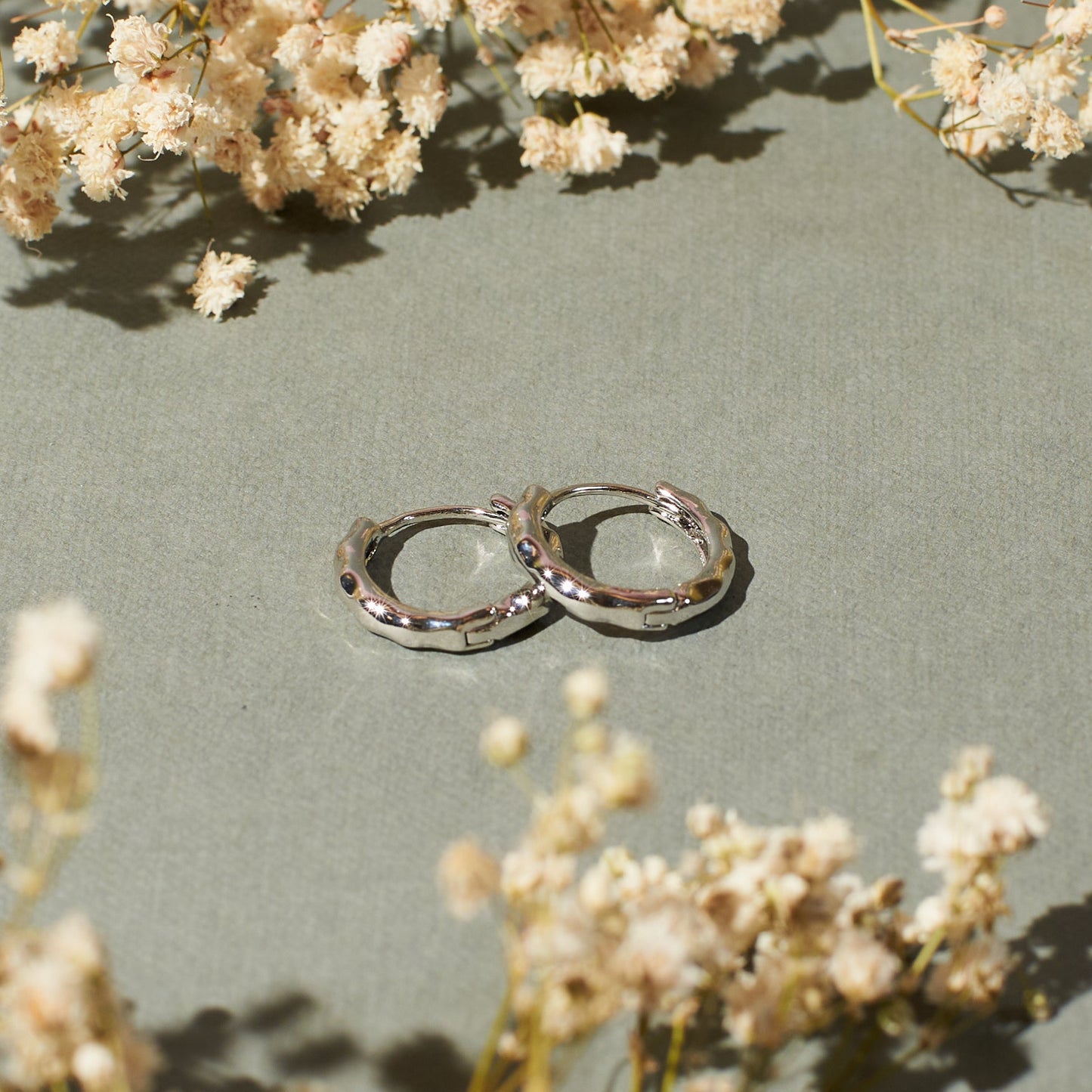 Silver Edge Hoop | Salty