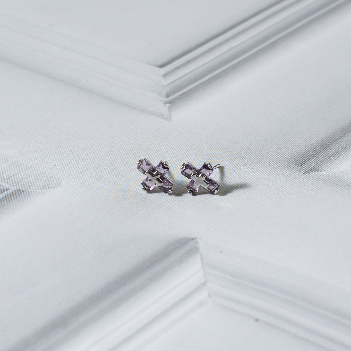 Modern Faith Lilac Studs | Salty