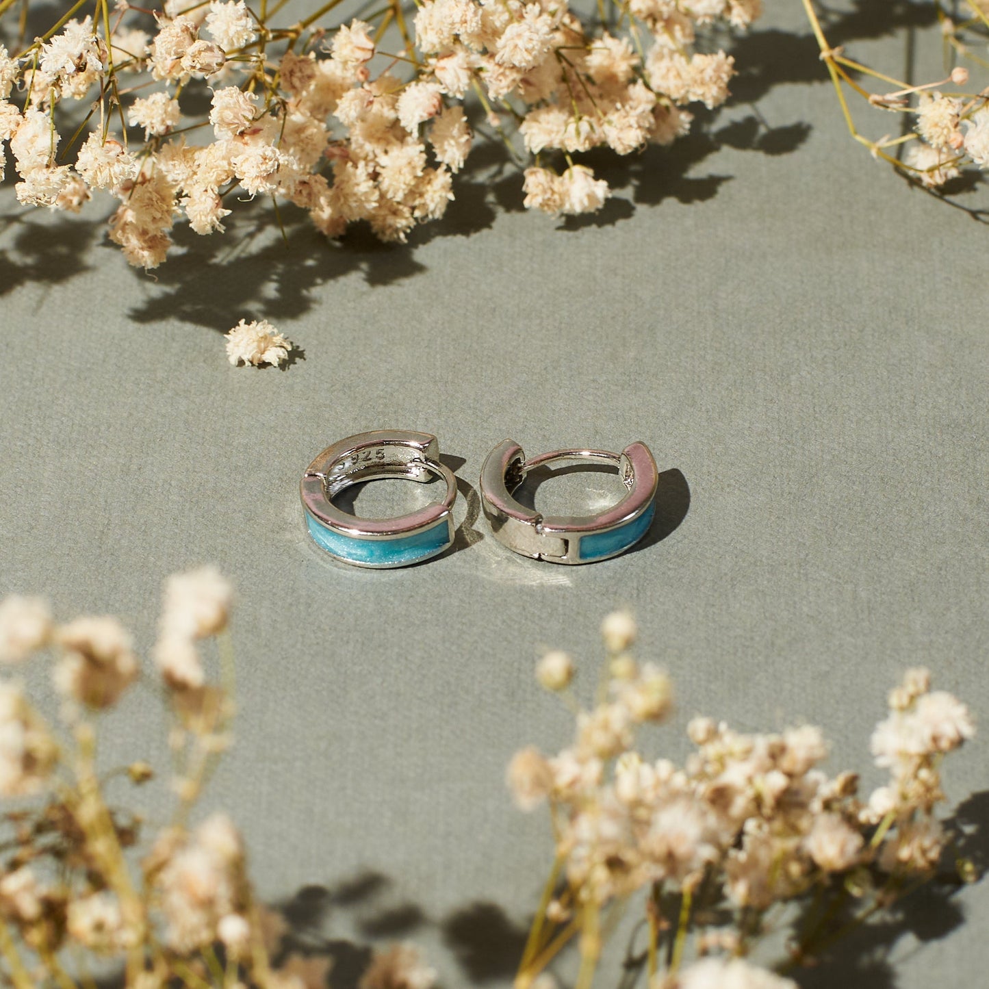 Sky Silver Hoop | Salty