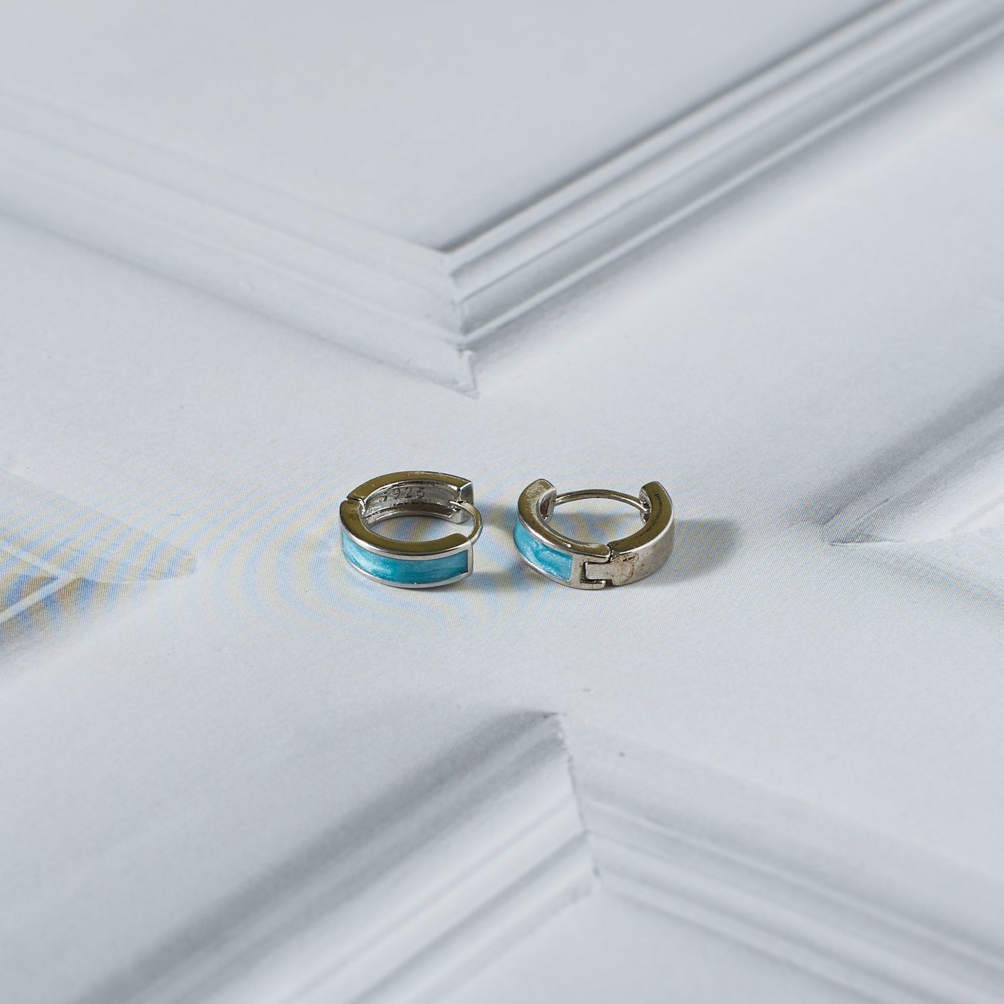 Sky Silver Hoop | Salty