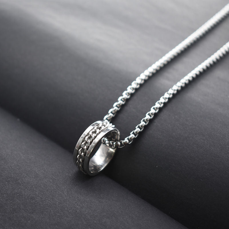 Silver Infinity Ring Chain | Salty