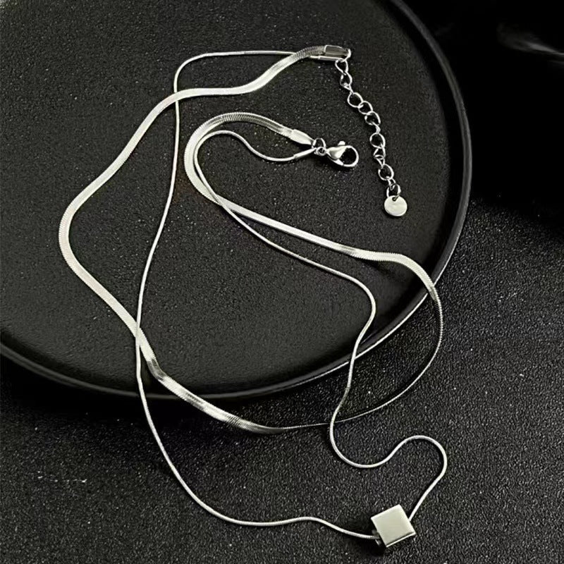 Dual Cuban Silver Chain | Salty