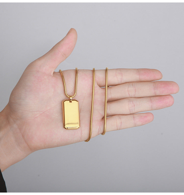 Trendy Titan Dog-Tag Chain | Salty