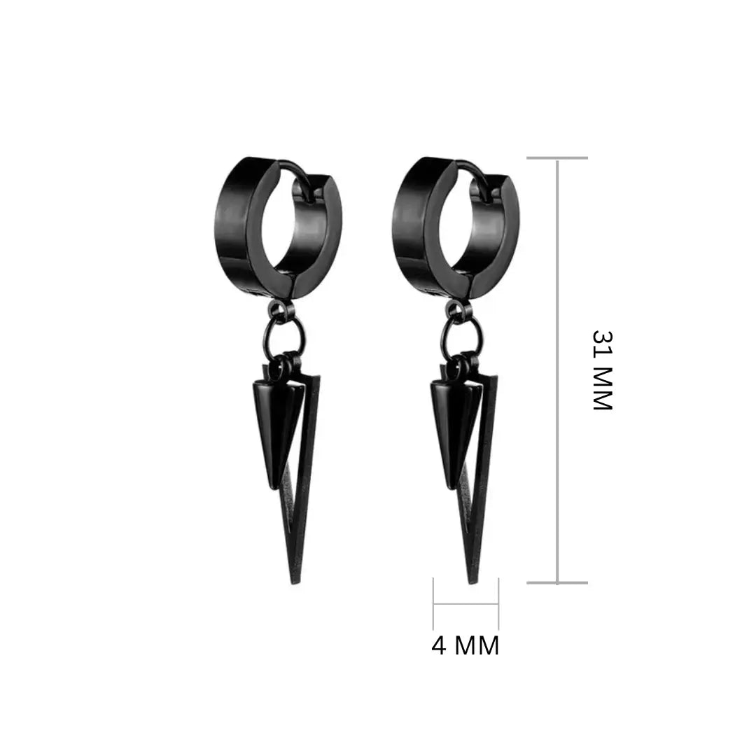 Milo Black Chic Earrings | Salty