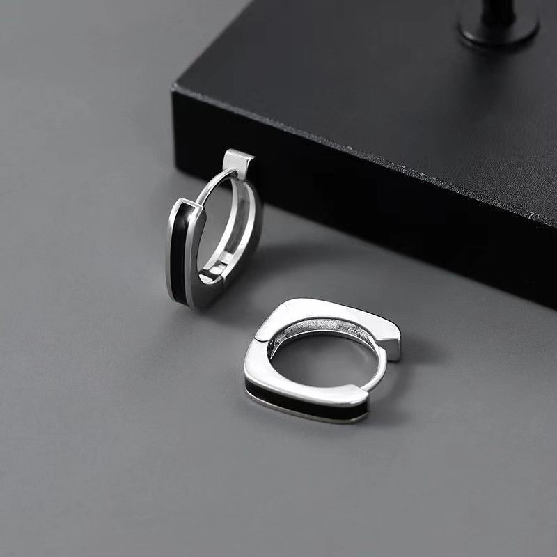 Modern Silver Earrings Salty Alpha