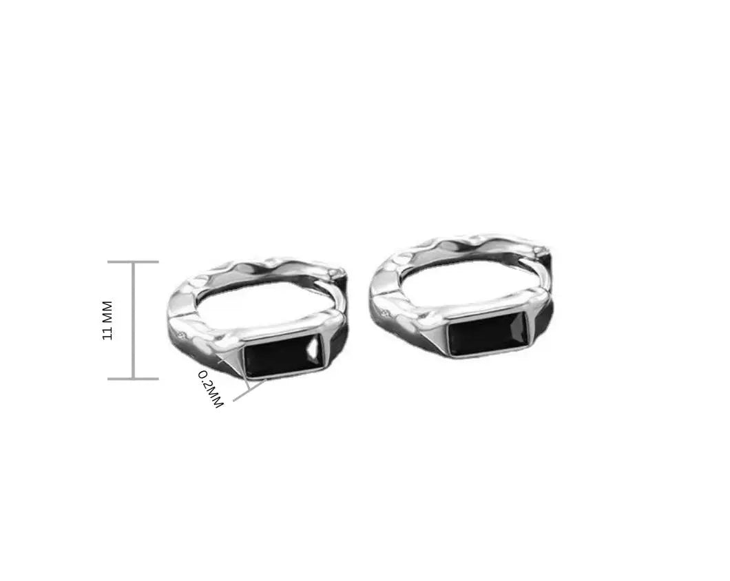 Monoliths Silver Earrings | Salty