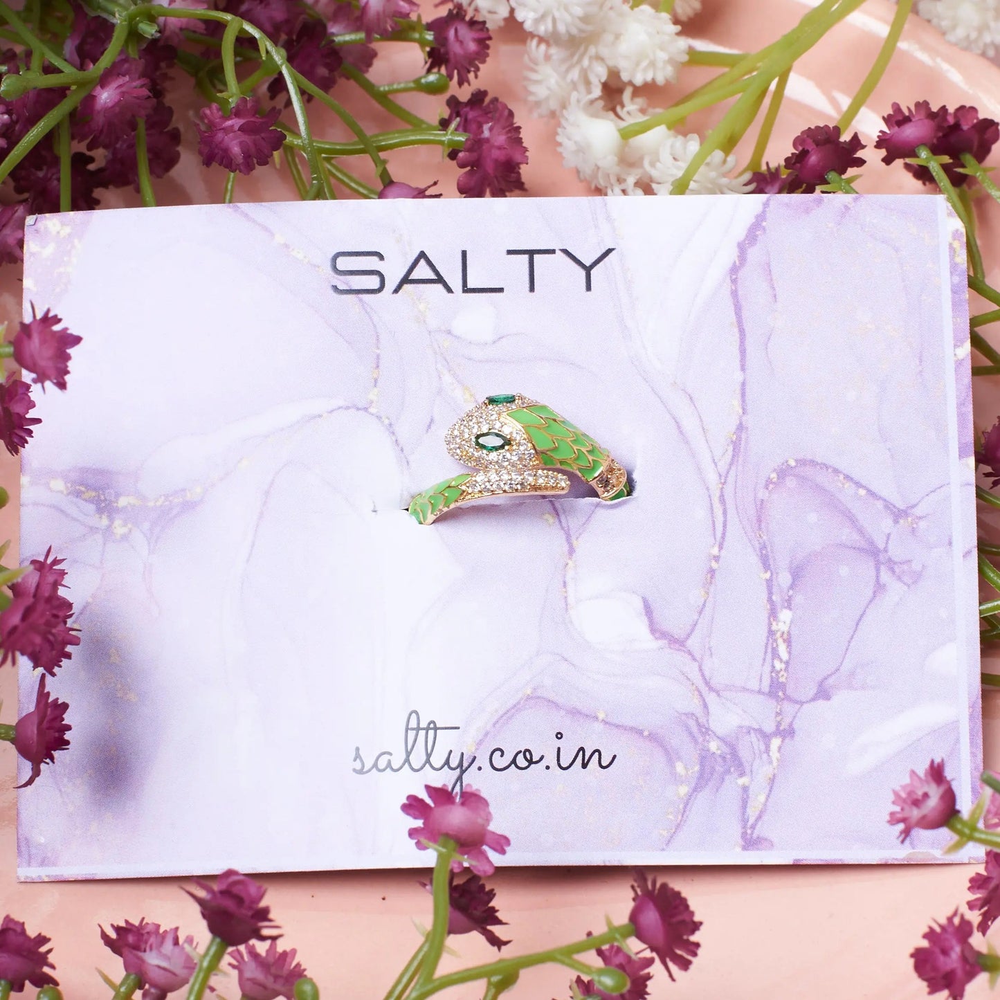 Mossy Serpent's Spell Ring | Salty