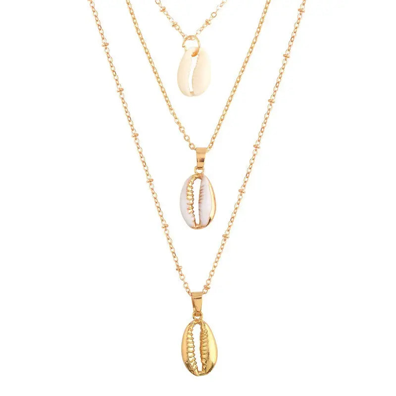 Multi Layered Hawain Sea Shell Necklace
