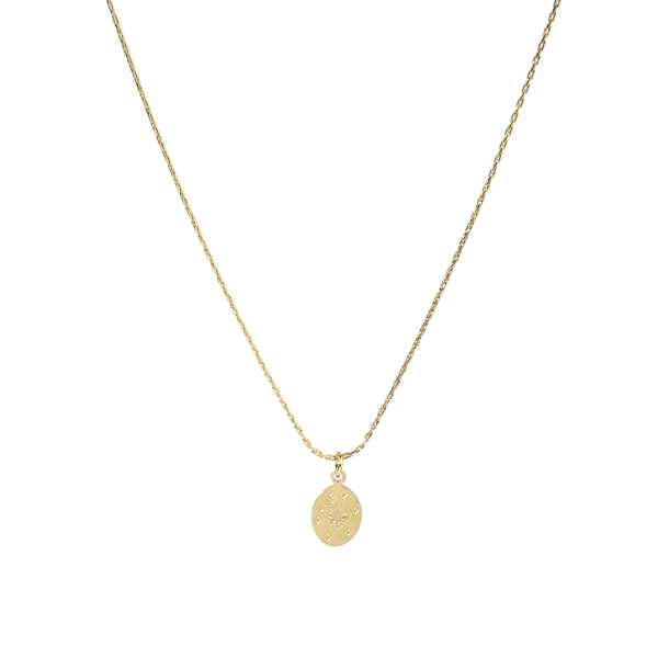 Scooped Star Gold Necklace