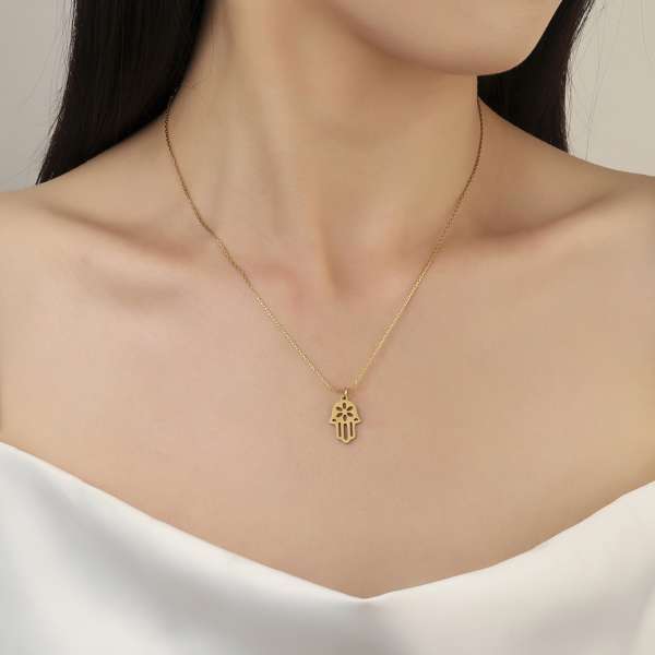Yearn Peachy Gold Necklace