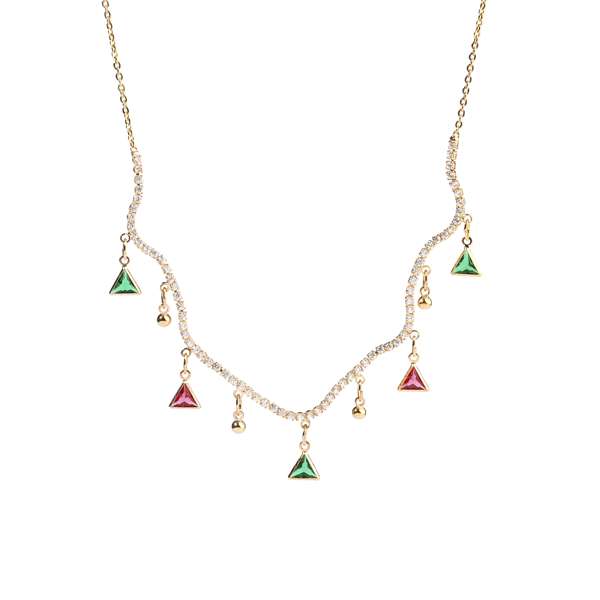 Glass Hour Tassel Necklace