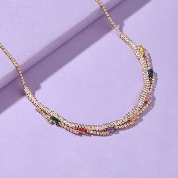 Gleaming Diamond Necklace