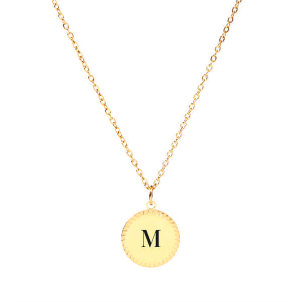 Golden Grace Initial Necklace
