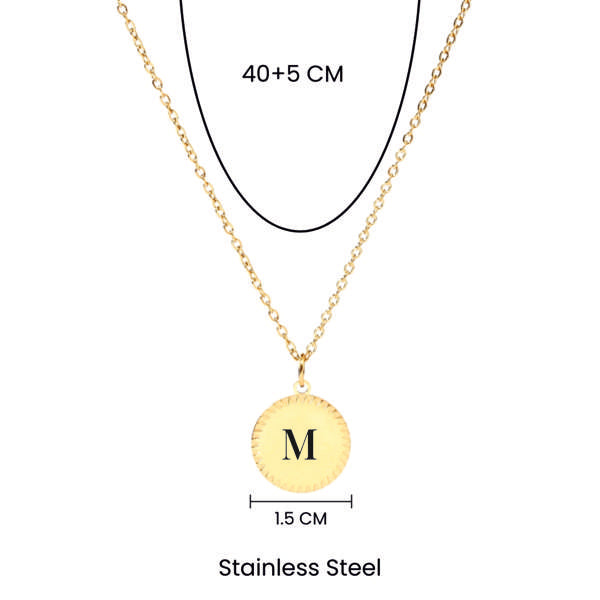 Golden Grace Initial Necklace