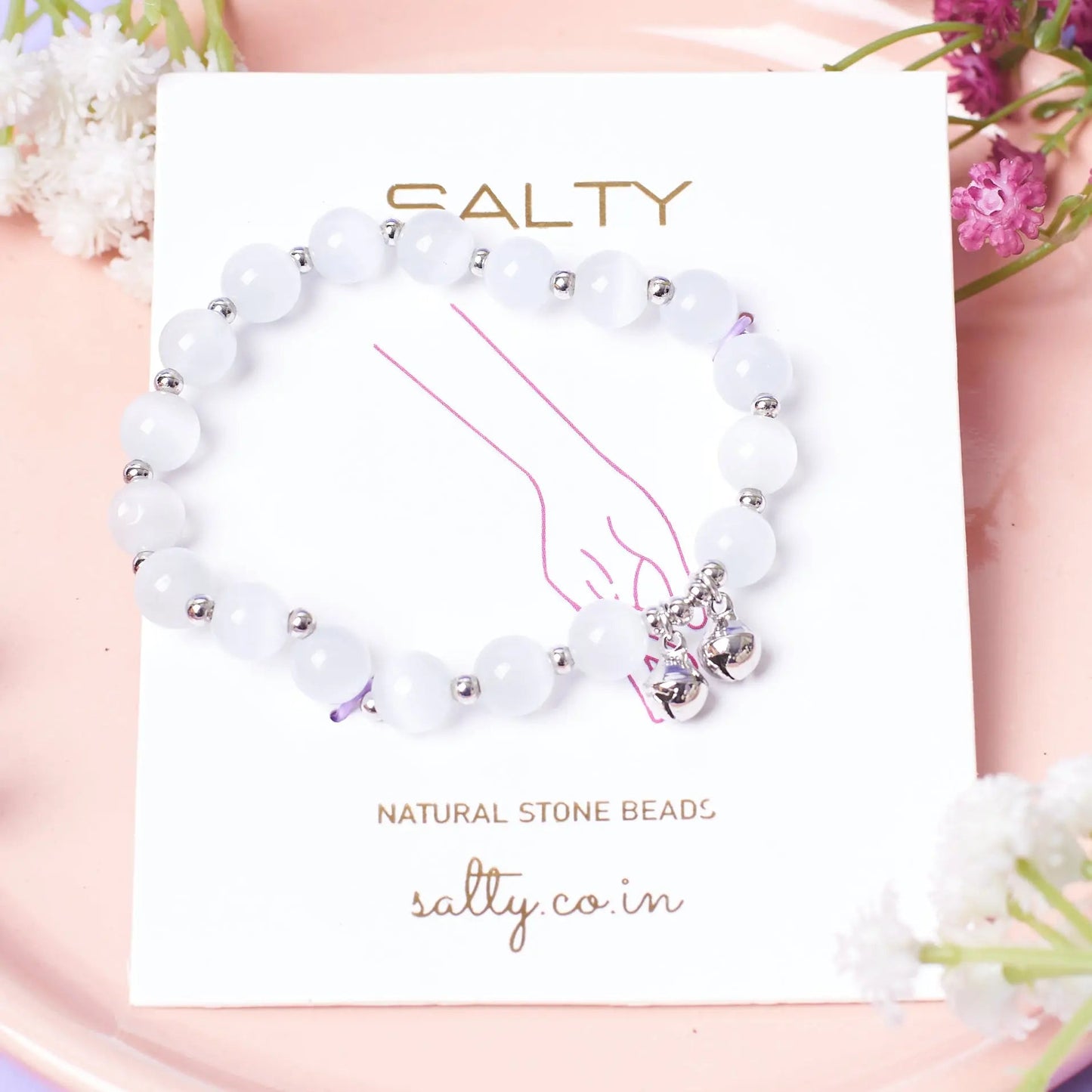 Nature Crystal Embrace Beaded Bell Band | Salty
