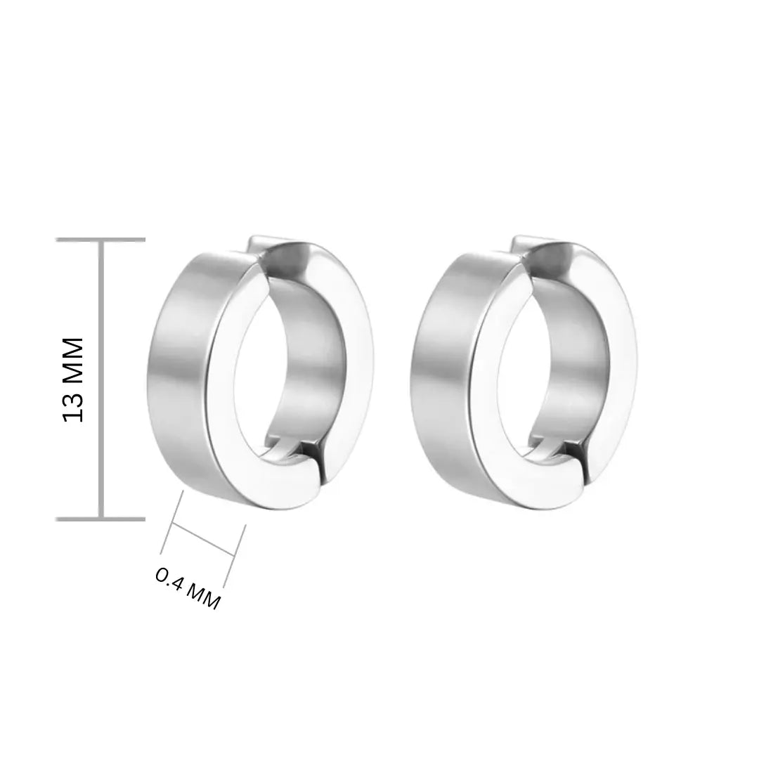 Non-pierced Clip On Earrings Silver | Salty