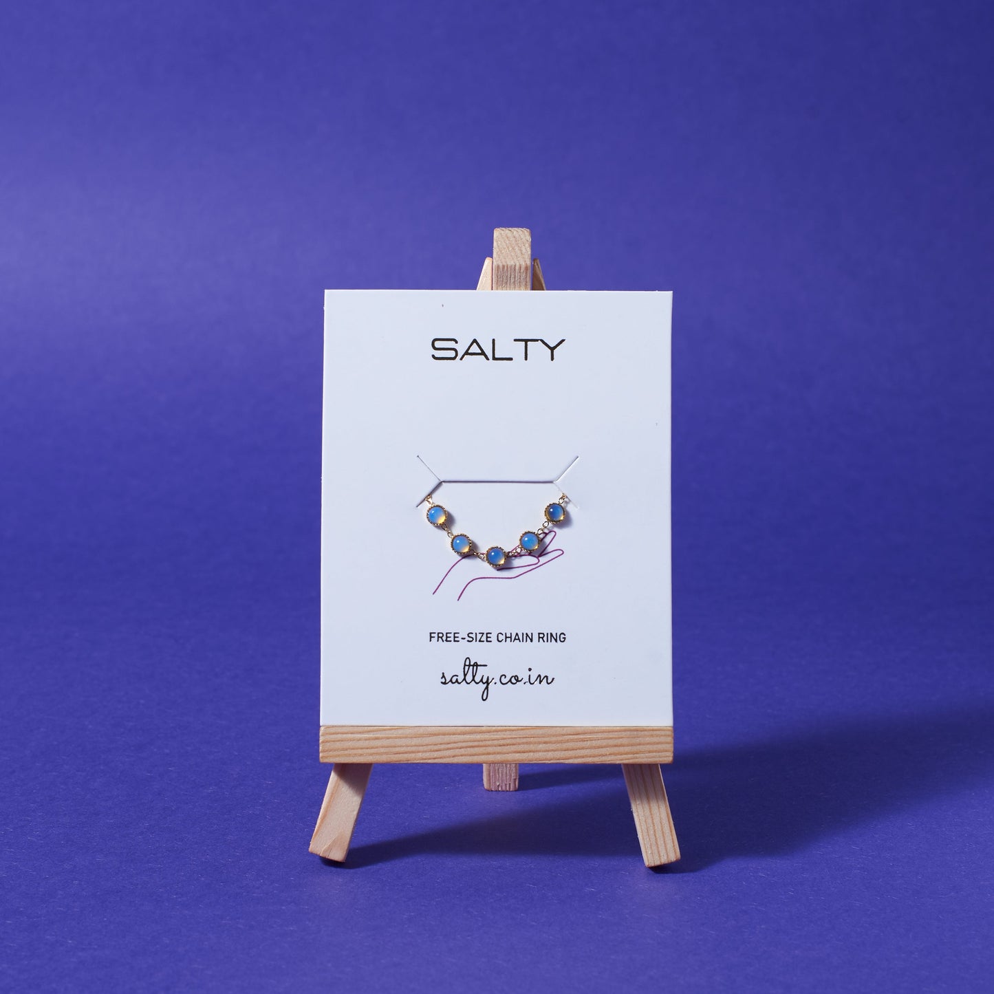 Opalescent Chain Ring Salty