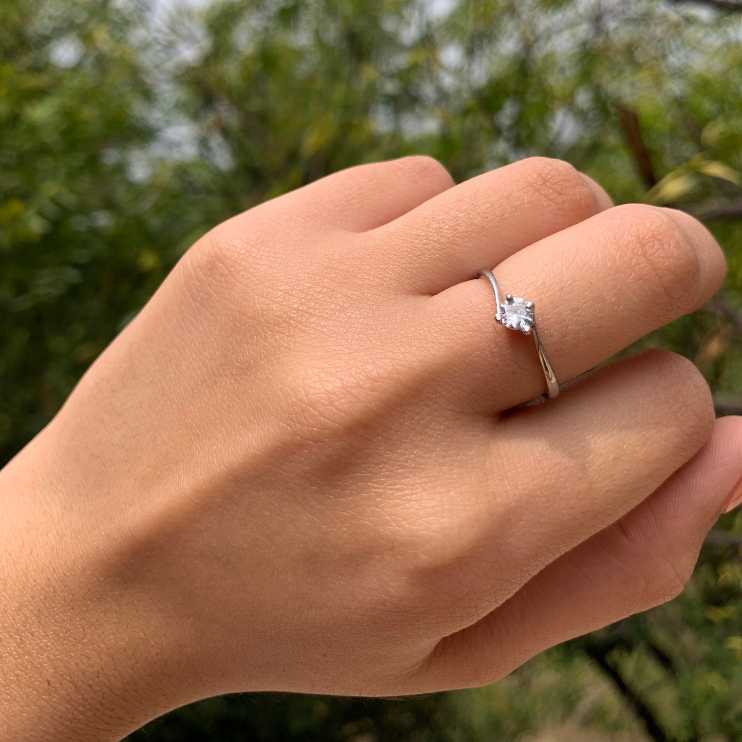Opera Diamond Band- Silver