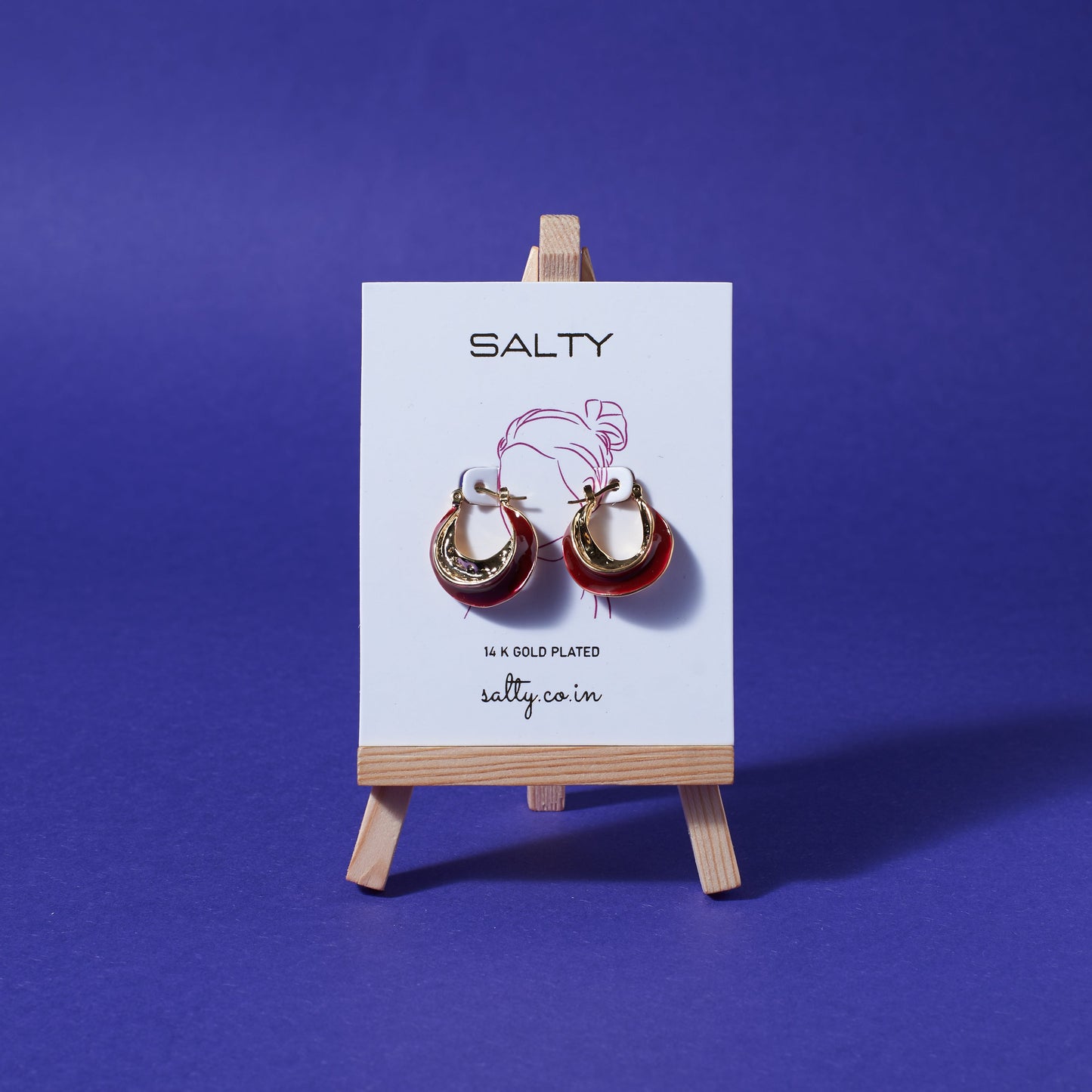 Party Chic Bell Hoops Salty