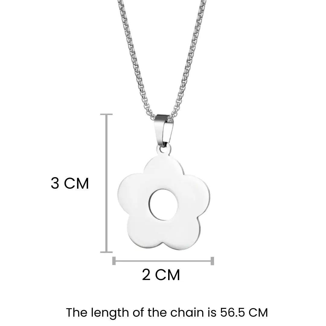 Peony Silver Necklace | Salty