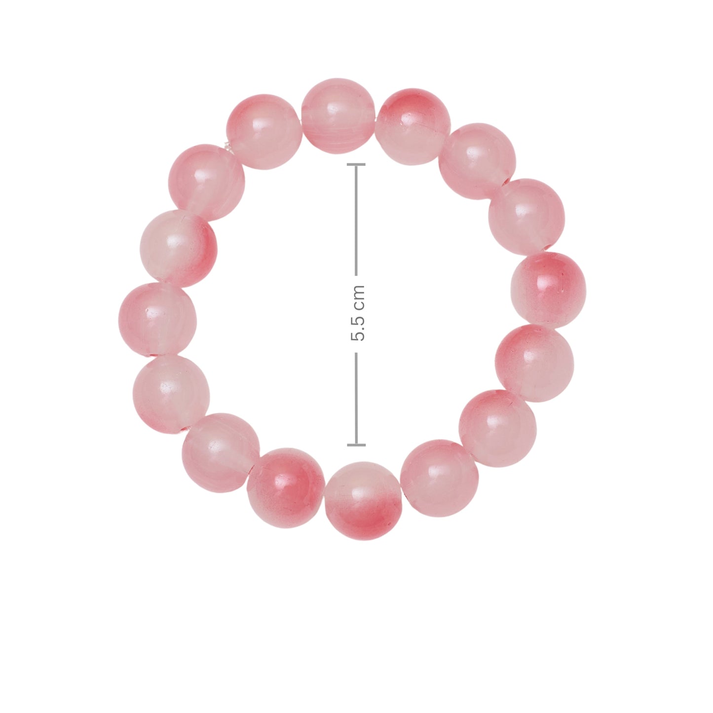 Peony Pink Beaded Band Salty