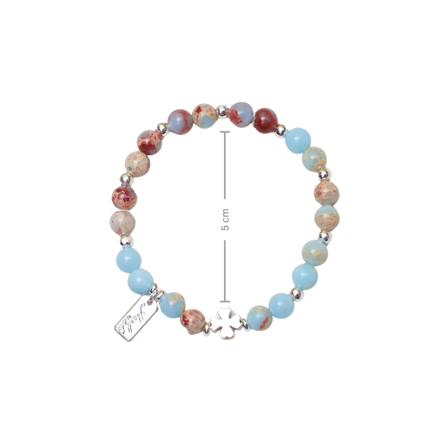 Petal and Pebbles Beaded Band Salty