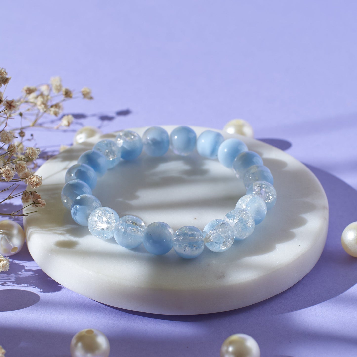 Precious Blue Stone Beaded Bracelet Salty